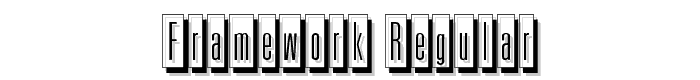 Framework Regular font